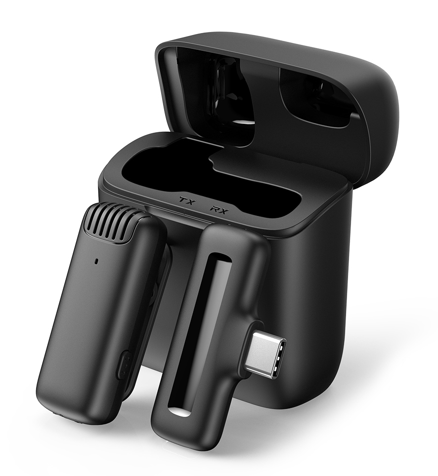 APEXEL ασύρματο μικρόφωνο APL-MIC007 με θήκη φόρτισης