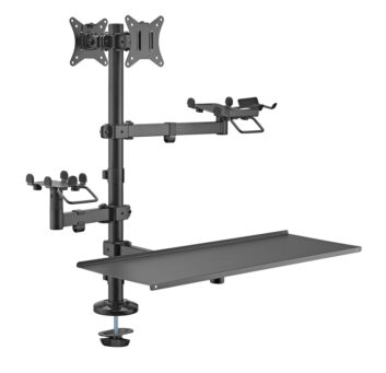 BRATECK βάση γραφείου για 2x οθόνες PMM-02LD