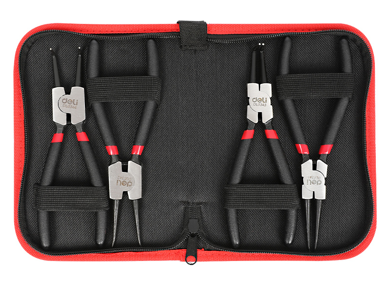 DELI σετ ασφαλειοτσίμπιδα DL104407 με θήκη