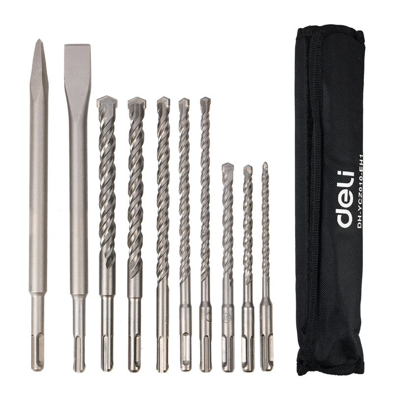 DELI σετ τρυπάνια/καλέμι/βελόνι DH-YCZ010-EH1 για τοίχο