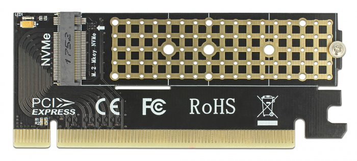 DELOCK Κάρτα Επέκτασης PCIe x16 σε NVMe M.2 Key M - Image 2