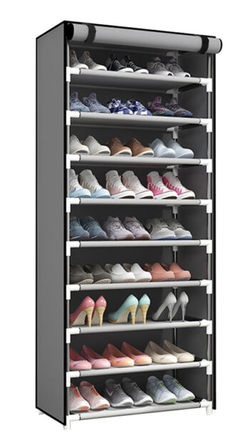 HOME USE υφασμάτινη παπουτσοθήκη HUH-0182 με 9 ράφια