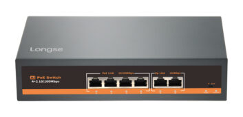 LONGSE PoE switch HT42FA με 4x LAN & 2x WAN θύρες