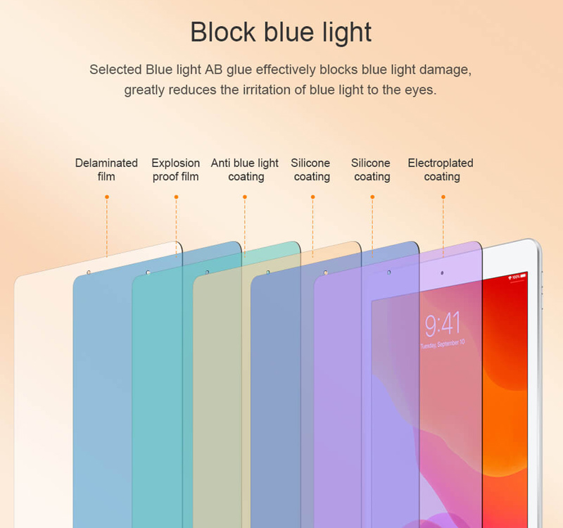 NILLKIN tempered glass V+ Anti Blue Light για Apple iPad 12.9" - Image 2