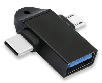 POWERTECH αντάπτορας USB σε USB-C & micro USB CAB-UC090