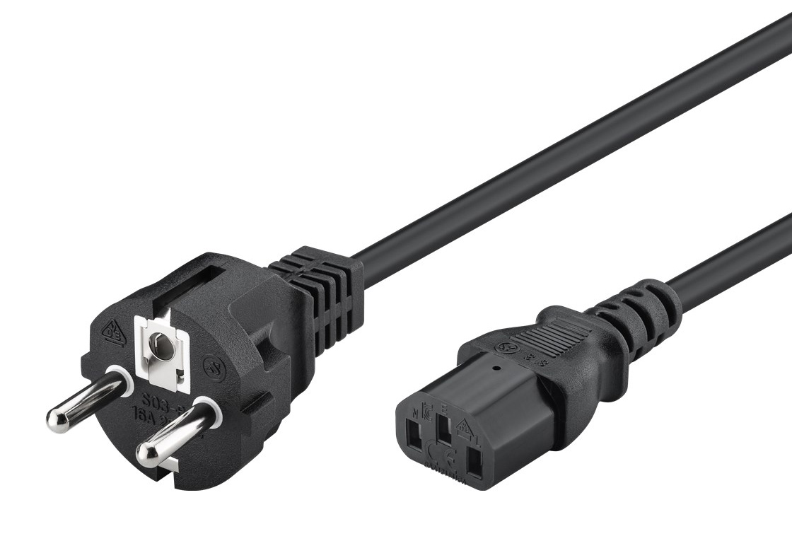 POWERTECH καλώδιο τροφοδοσίας Η/Υ & οθόνης P002