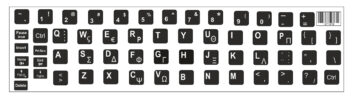 Αυτοκόλλητο universal για πληκτρολόγιο notebook