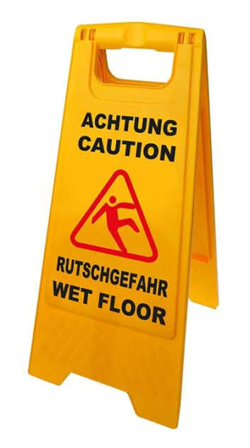 Προειδοποιητική πινακίδα "caution wet floor" 520112